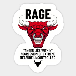 RAGING BULL Sticker